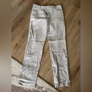 Men’s Jos. A. Bank Slim Fit Gray Linen Suit Pants. Size 30W x 32